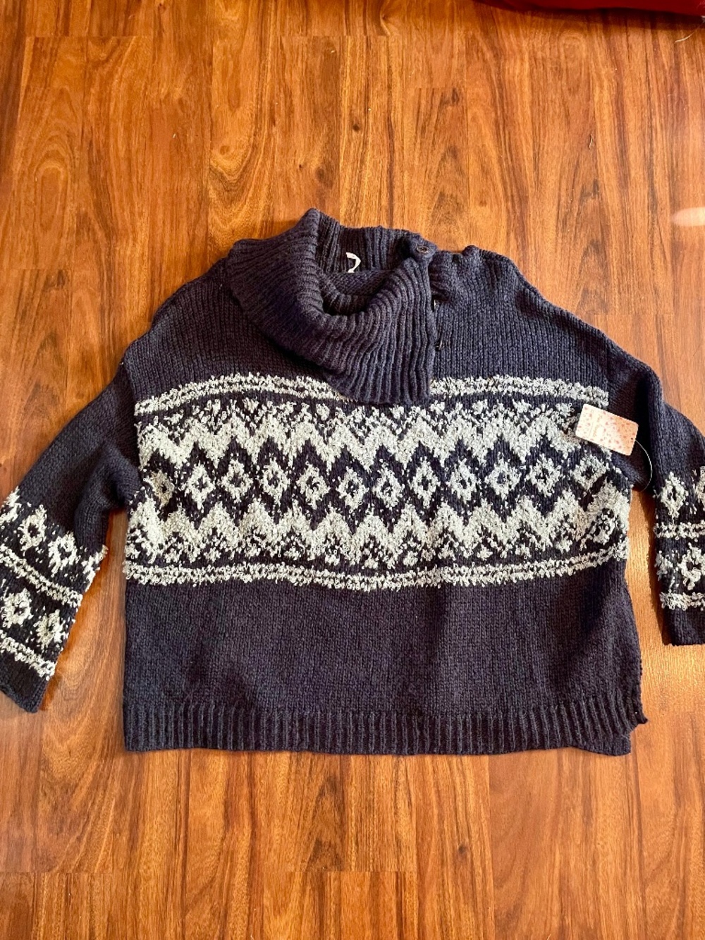 Free People Blue/Mint Sweater